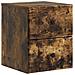 Mobiletto da notte a muro 2 pcs Rovere Fumo 34,5 x 33 x 40 cm - Foto miniatura 3