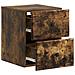 Mobiletto da notte a muro 2 pcs Rovere Fumo 34,5 x 33 x 40 cm - Foto miniatura 4
