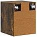 Mobiletto da notte a muro 2 pcs Rovere Fumo 34,5 x 33 x 40 cm - Foto miniatura 7