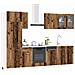 Unità Cucina Lyon 8 pcs Legno antico Legno ingegnerizzato - Foto miniatura 3