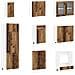Unità Cucina Lyon 8 pcs Legno antico Legno ingegnerizzato - Foto miniatura 4