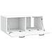 Mobile Porta TV da Muro Bianco 78,5 x 41 x 30 cm - Foto miniatura 5