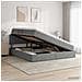 Letto con contenitore LED e materasso Grigio Scuro 140 x 200 cm - Foto miniatura 4