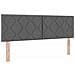 Letto con contenitore LED e materasso Grigio Scuro 140 x 200 cm - Foto miniatura 5