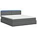 Letto con contenitore LED e materasso Grigio Scuro 140 x 200 cm - Foto miniatura 9