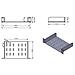 I-CASE M10-TRAY - Mensola per Armadio Rack 10'' Grigio - Foto miniatura 2