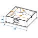 Flight Case Valigia Custodia Per Giradischi Piatto Technics 530 X 450 X 235 Mm - Foto miniatura 2