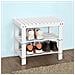 Scarpiera, Portascarpe, Panca Da Bagno, Bianco, Fsr02-k-w - Foto miniatura 1