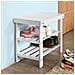 Scarpiera, Portascarpe, Panca Da Bagno, Bianco, Fsr02-k-w - Foto miniatura 2