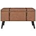 Sgabelli Con Contenitore 3 Pz In Similpelle Marrone - Foto miniatura 10