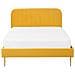 Letto In Velluto Giallo 140 X 200 Cm Flayat - Foto miniatura 6