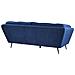 Divano A 3 Posti In Velluto Blu Navy Lenvik - Foto miniatura 12