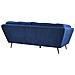 Divano A 3 Posti In Velluto Blu Navy Lenvik - Foto miniatura 5