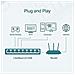 Ls1008 8-port Desktop Wallmount 10 100mbps Network Switch Hub Divisore Di Ethernet Plug And Play Custodia In Plastica - Foto miniatura 4