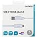 Cavo Da Usb-a A Usb-c, 1m, 3a, Usb 2.0, Bianco - Foto miniatura 4