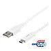 Cavo Da Usb-a A Usb-c, 1m, 3a, Usb 2.0, Bianco - Foto miniatura 3