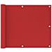 Paravento da Balcone Rosso 75x300 cm in HDPE - Foto miniatura 1