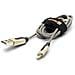Mac USB / Lightning, 2 m, USB A, Lightning, Maschio / maschio, Dritto, Dritto, Nero, Oro - Foto miniatura 1