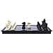 Gioco Da Viaggio Backgammon / scacchi 24 Cm Nero / bianco - Foto miniatura 3