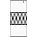 Parete Per Doccia Walk-in Vetro Trasparente Esg 100x195cm Nera - Foto miniatura 3