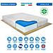 Letto Piazza E Mezza 120x190 Materasso Memory Alto 24cm Agli Ioni D'argento E Rete Ortopedica, Cuscino Fiocco Memory Incluso - Foto miniatura 6