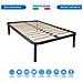Letto Piazza E Mezza 120x190 Materasso Memory Alto 24cm Agli Ioni D'argento E Rete Ortopedica, Cuscino Fiocco Memory Incluso - Foto miniatura 8