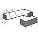 Set Divani Giardino 7 Pz Con Cuscini In Polyrattan Grigio Scuro - Foto miniatura 6
