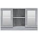 Mobile Vetrina Grigio Sonoma 120x30,5x70 Cm Legno Multistrato - Foto miniatura 3
