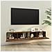 Mobili TV Parete 2pz Rovere Fumo 100x30x30 cm Legno Multistrato - Foto miniatura 5