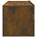 Mobili TV Parete 2pz Rovere Fumo 100x30x30 cm Legno Multistrato - Foto miniatura 6