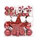 Set Addobbi Di Natale 64 Pz Rosso E Bianco - Foto miniatura 2