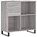 Mobile Porta Dischi Grigio Sonoma 84,5x38x89 Legno Multistrato - Foto miniatura 1