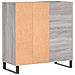 Mobile Porta Dischi Grigio Sonoma 84,5x38x89 Legno Multistrato - Foto miniatura 5