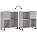 Mobile Porta Dischi Grigio Sonoma 84,5x38x89 Legno Multistrato - Foto miniatura 6