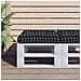 Cuscino Pallet Motivo A Quadri Nero 58x58x10 Cm Tessuto Oxford - Foto miniatura 1