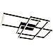 Lampadario A Sospensione Moderno Line Metallo Nero Acrilico 3 Luci Led 80w - Foto miniatura 1