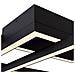 Lampadario A Sospensione Moderno Line Metallo Nero Acrilico 3 Luci Led 80w - Foto miniatura 3