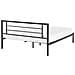 Letto Metallo Cusset 140 X 200 Cm Nero - Foto miniatura 5