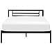 Letto Metallo Cusset 140 X 200 Cm Nero - Foto miniatura 6