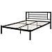 Letto Metallo Cusset 140 X 200 Cm Nero - Foto miniatura 7