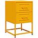 Comodini 2 Pz Giallo Senape 36x39x60,5 Cm In Acciaio - Foto miniatura 2