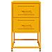 Comodini 2 Pz Giallo Senape 36x39x60,5 Cm In Acciaio - Foto miniatura 4