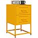 Comodini 2 Pz Giallo Senape 36x39x60,5 Cm In Acciaio - Foto miniatura 7