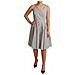 Abito A Trapezio In Cotone A Pois Beige - It44-l - Foto miniatura 2