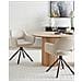 Set Di 2 Sedie Da Pranzo Loures Tessuto Beige Chiaro - Foto miniatura 1