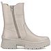Beige Casual Closed Booties Stivaletti Pelle Scarpe Donna Beige Eu 38, W0380-62 - Foto miniatura 3