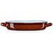 Terra Casseruola Induzione Bassa 34 Cm, Teglia 4 L Acciaio Smaltato, Vintage, Fuoco Marrone - Foto miniatura 1