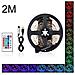 Striscia LED Strip Adesiva Luce RGB 2M Flessibile - Foto miniatura 1