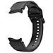 Cinturino In Silicone Per Samsung Galaxy Watch 5 - (40/44/45 Mm Pro) Black - Foto miniatura 3