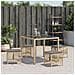 Sgabelli Giardino Cuscini 4pz Beige Misto 41x41x36cm Polyrattan - Foto miniatura 3